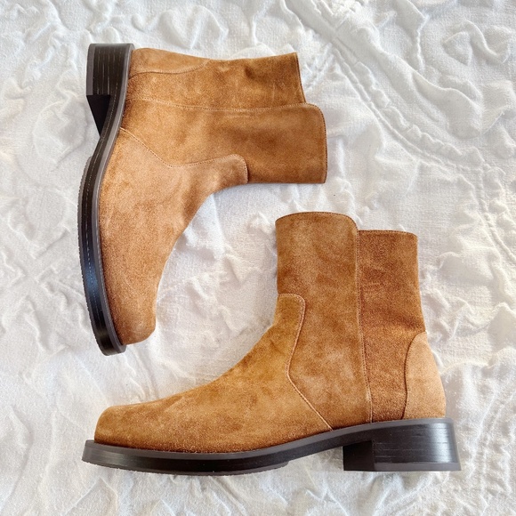 Stuart Weitzman Women's 5050 Bold Zip Leather Booties Size 9.5 New - Picture 2 of 10